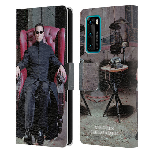 The Matrix Reloaded Key Art Neo 4 Leather Book Wallet Case Cover For Huawei P40 5G