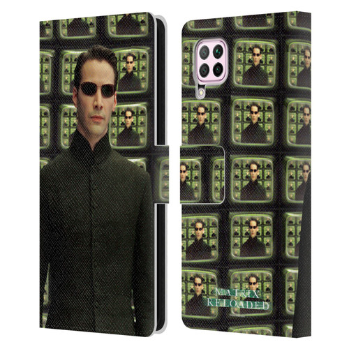 The Matrix Reloaded Key Art Neo 2 Leather Book Wallet Case Cover For Huawei Nova 6 SE / P40 Lite