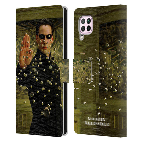 The Matrix Reloaded Key Art Neo 3 Leather Book Wallet Case Cover For Huawei Nova 6 SE / P40 Lite