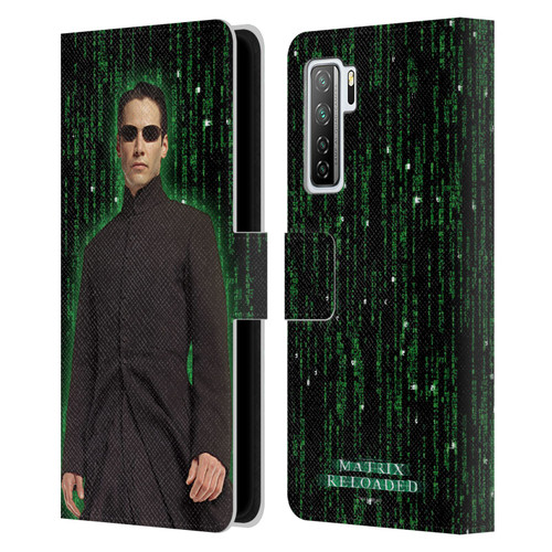 The Matrix Reloaded Key Art Neo 1 Leather Book Wallet Case Cover For Huawei Nova 7 SE/P40 Lite 5G