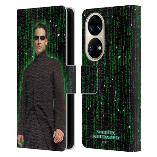The Matrix Reloaded Key Art Neo 1 Leather Book Wallet Case Cover For Huawei P50