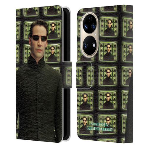 The Matrix Reloaded Key Art Neo 2 Leather Book Wallet Case Cover For Huawei P50