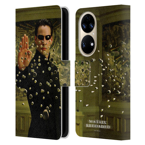 The Matrix Reloaded Key Art Neo 3 Leather Book Wallet Case Cover For Huawei P50