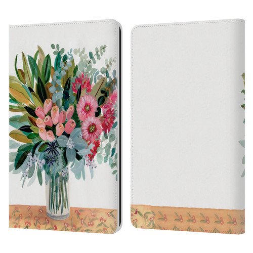 Suzanne Allard Floral Graphics Magnolia Surrender Leather Book Wallet Case Cover For Amazon Kindle Paperwhite 1 / 2 / 3