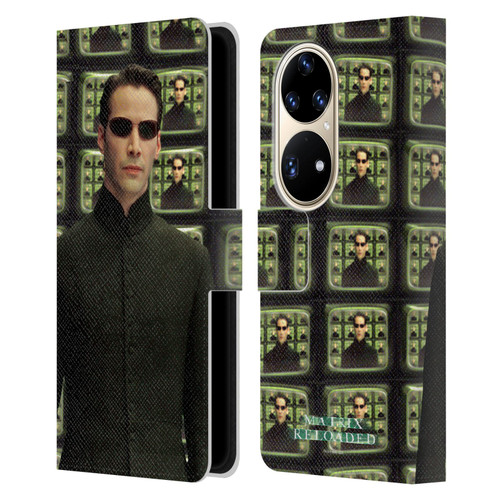 The Matrix Reloaded Key Art Neo 2 Leather Book Wallet Case Cover For Huawei P50 Pro