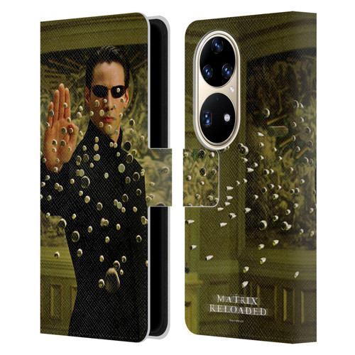 The Matrix Reloaded Key Art Neo 3 Leather Book Wallet Case Cover For Huawei P50 Pro