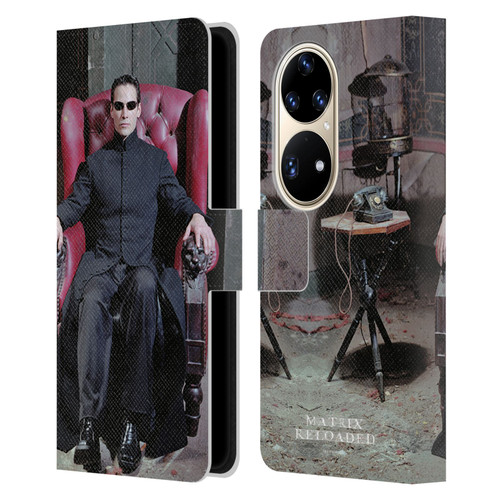The Matrix Reloaded Key Art Neo 4 Leather Book Wallet Case Cover For Huawei P50 Pro