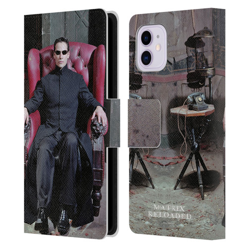 The Matrix Reloaded Key Art Neo 4 Leather Book Wallet Case Cover For Apple iPhone 11
