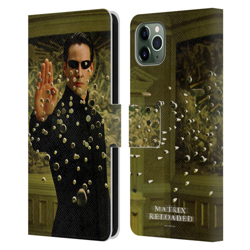The Matrix Reloaded Key Art Neo 3 Leather Book Wallet Case Cover For Apple iPhone 11 Pro Max