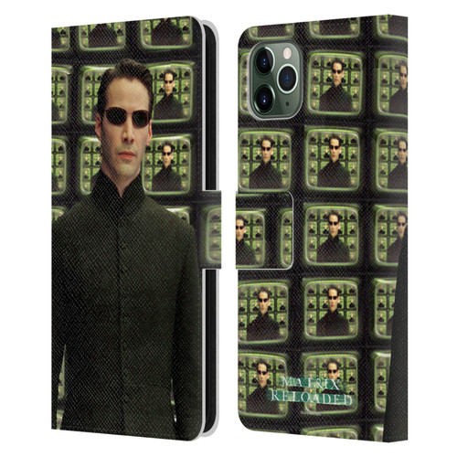 The Matrix Reloaded Key Art Neo 2 Leather Book Wallet Case Cover For Apple iPhone 11 Pro Max