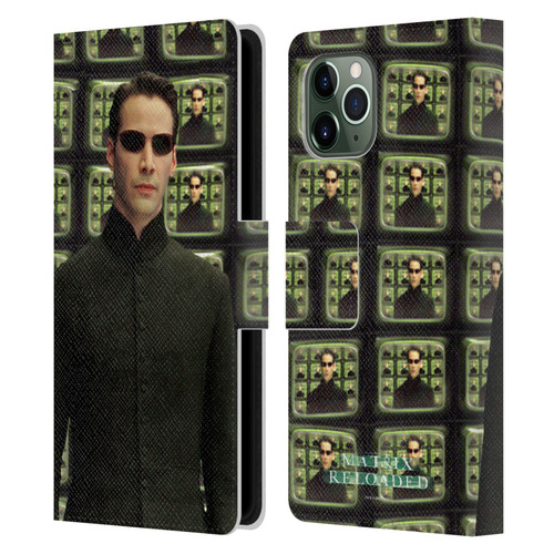 The Matrix Reloaded Key Art Neo 2 Leather Book Wallet Case Cover For Apple iPhone 11 Pro