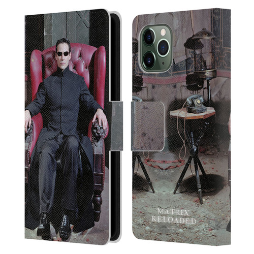 The Matrix Reloaded Key Art Neo 4 Leather Book Wallet Case Cover For Apple iPhone 11 Pro