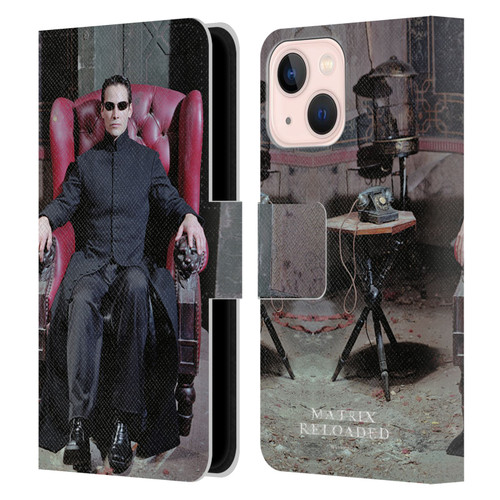The Matrix Reloaded Key Art Neo 4 Leather Book Wallet Case Cover For Apple iPhone 13 Mini