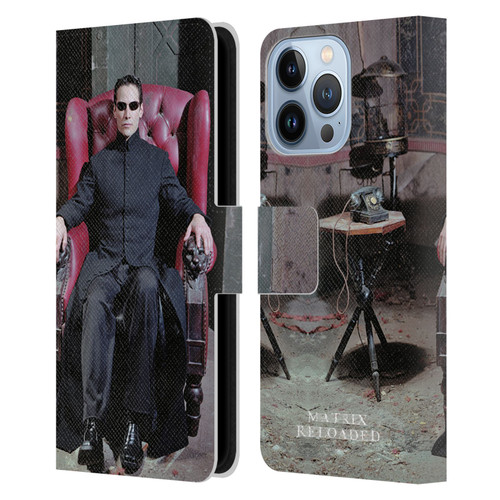 The Matrix Reloaded Key Art Neo 4 Leather Book Wallet Case Cover For Apple iPhone 13 Pro
