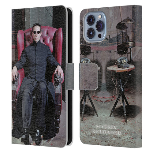 The Matrix Reloaded Key Art Neo 4 Leather Book Wallet Case Cover For Apple iPhone 14