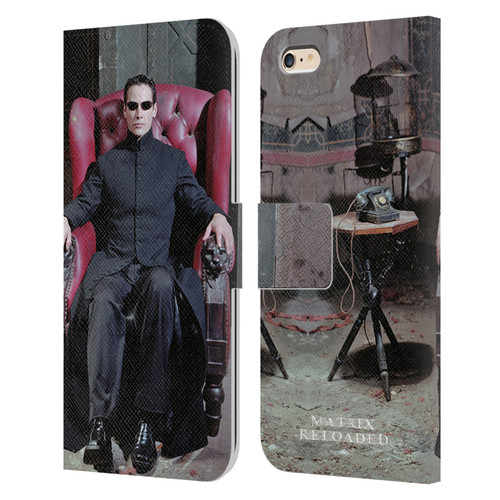 The Matrix Reloaded Key Art Neo 4 Leather Book Wallet Case Cover For Apple iPhone 6 Plus / iPhone 6s Plus