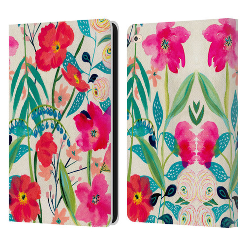 Suzanne Allard Floral Graphics Garden Party Leather Book Wallet Case Cover For Apple iPad Air 2 (2014)
