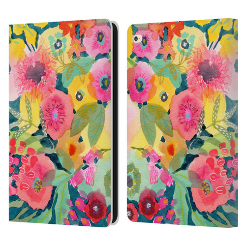 Suzanne Allard Floral Graphics Delightful Leather Book Wallet Case Cover For Apple iPad Air 2 (2014)