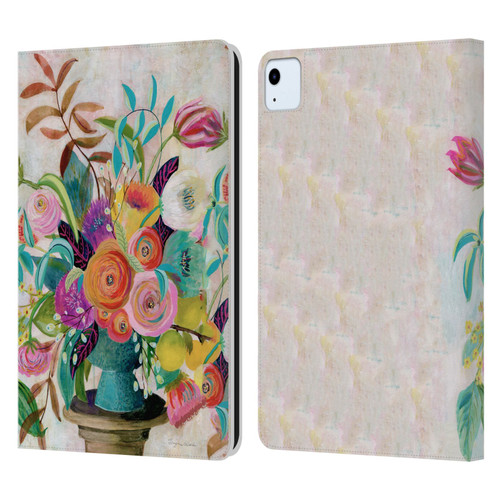 Suzanne Allard Floral Graphics Charleston Glory Leather Book Wallet Case Cover For Apple iPad Air 2020 / 2022