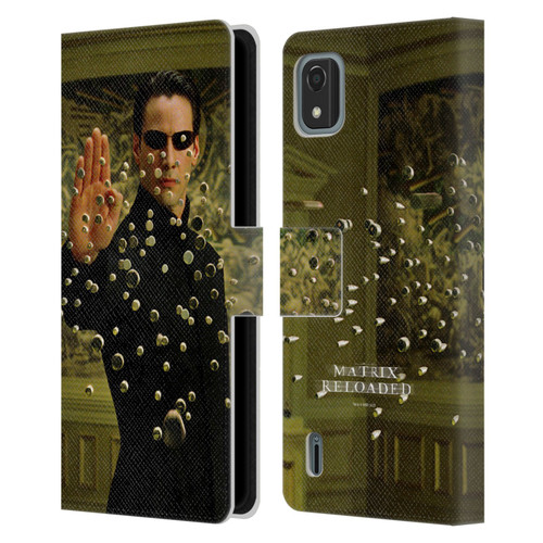 The Matrix Reloaded Key Art Neo 3 Leather Book Wallet Case Cover For Nokia C2 2nd Edition