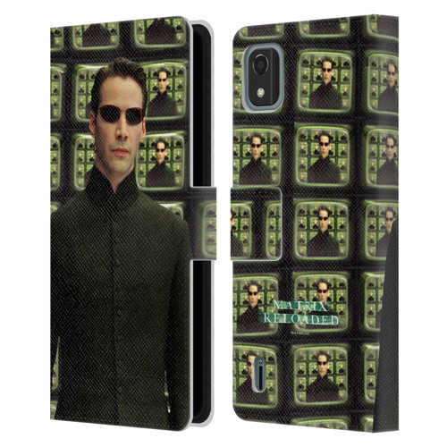 The Matrix Reloaded Key Art Neo 2 Leather Book Wallet Case Cover For Nokia C2 2nd Edition