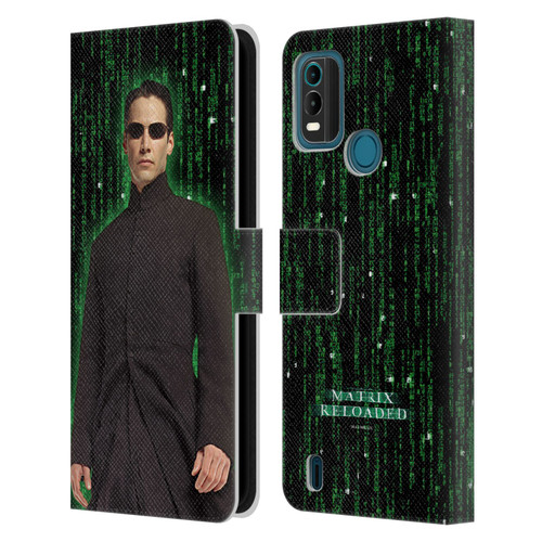 The Matrix Reloaded Key Art Neo 1 Leather Book Wallet Case Cover For Nokia G11 Plus