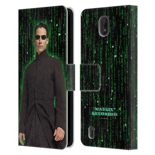 The Matrix Reloaded Key Art Neo 1 Leather Book Wallet Case Cover For Nokia C01 Plus/C1 2nd Edition