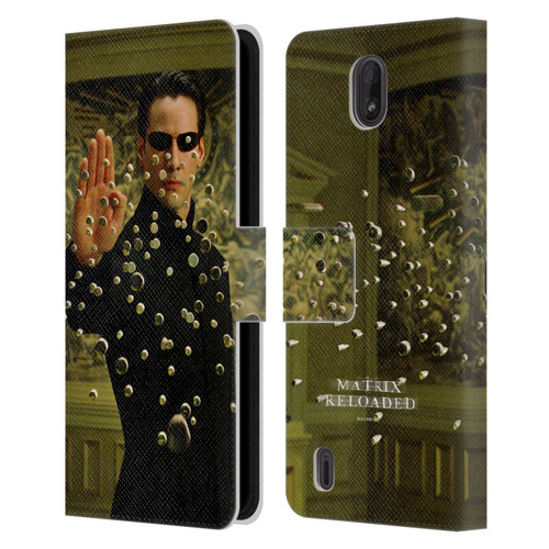 The Matrix Reloaded Key Art Neo 3 Leather Book Wallet Case Cover For Nokia C01 Plus/C1 2nd Edition