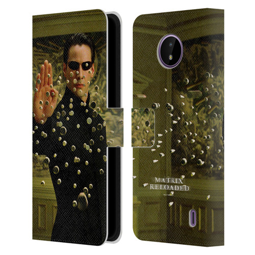 The Matrix Reloaded Key Art Neo 3 Leather Book Wallet Case Cover For Nokia C10 / C20