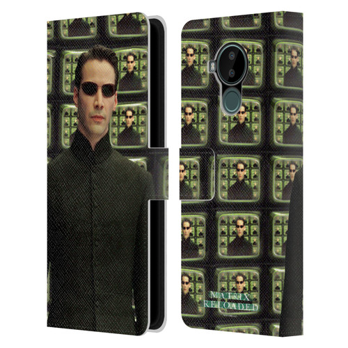 The Matrix Reloaded Key Art Neo 2 Leather Book Wallet Case Cover For Nokia C30