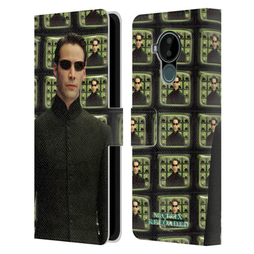 The Matrix Reloaded Key Art Neo 2 Leather Book Wallet Case Cover For Nokia C30