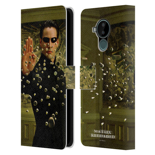 The Matrix Reloaded Key Art Neo 3 Leather Book Wallet Case Cover For Nokia C30