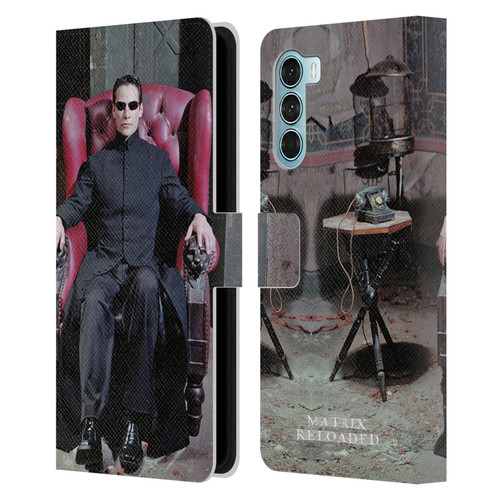 The Matrix Reloaded Key Art Neo 4 Leather Book Wallet Case Cover For Motorola Edge S30 / Moto G200 5G