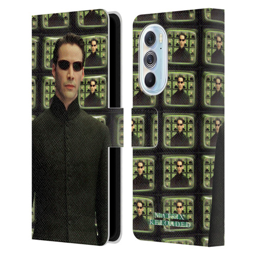 The Matrix Reloaded Key Art Neo 2 Leather Book Wallet Case Cover For Motorola Edge X30