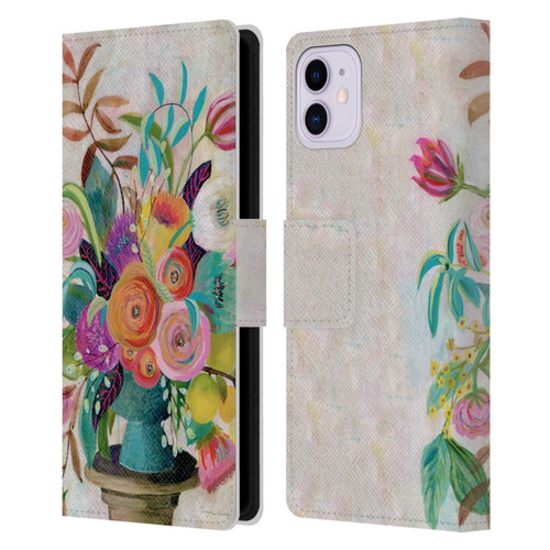 Suzanne Allard Floral Graphics Charleston Glory Leather Book Wallet Case Cover For Apple iPhone 11