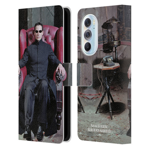 The Matrix Reloaded Key Art Neo 4 Leather Book Wallet Case Cover For Motorola Edge X30