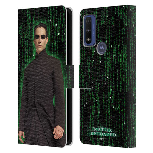 The Matrix Reloaded Key Art Neo 1 Leather Book Wallet Case Cover For Motorola G Pure