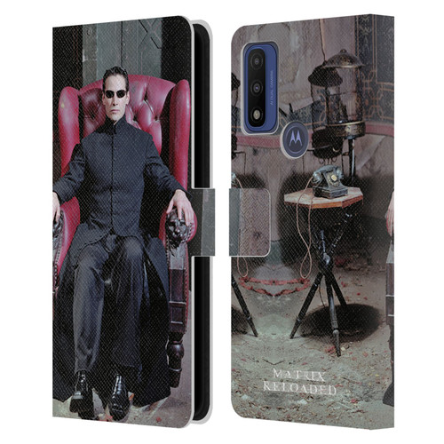 The Matrix Reloaded Key Art Neo 4 Leather Book Wallet Case Cover For Motorola G Pure