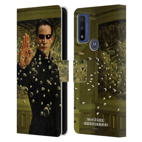 The Matrix Reloaded Key Art Neo 3 Leather Book Wallet Case Cover For Motorola G Pure