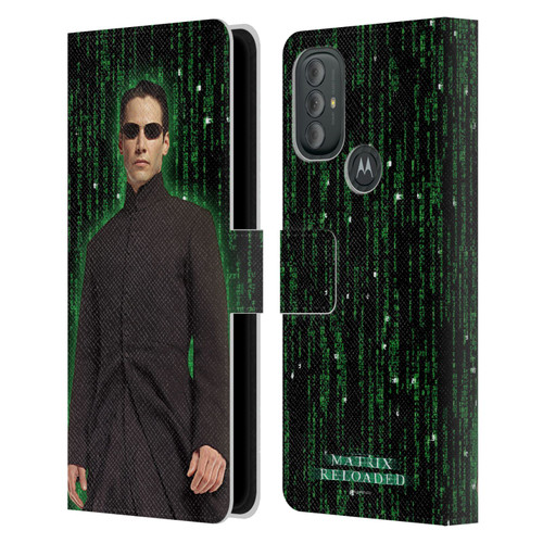The Matrix Reloaded Key Art Neo 1 Leather Book Wallet Case Cover For Motorola Moto G10 / Moto G20 / Moto G30