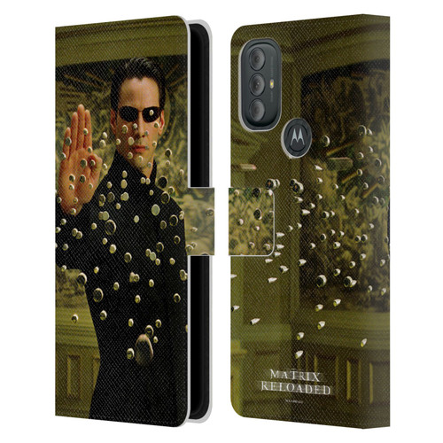 The Matrix Reloaded Key Art Neo 3 Leather Book Wallet Case Cover For Motorola Moto G10 / Moto G20 / Moto G30