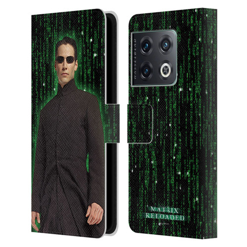 The Matrix Reloaded Key Art Neo 1 Leather Book Wallet Case Cover For OnePlus 10 Pro