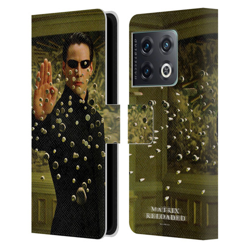 The Matrix Reloaded Key Art Neo 3 Leather Book Wallet Case Cover For OnePlus 10 Pro