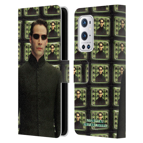The Matrix Reloaded Key Art Neo 2 Leather Book Wallet Case Cover For OnePlus 9 Pro