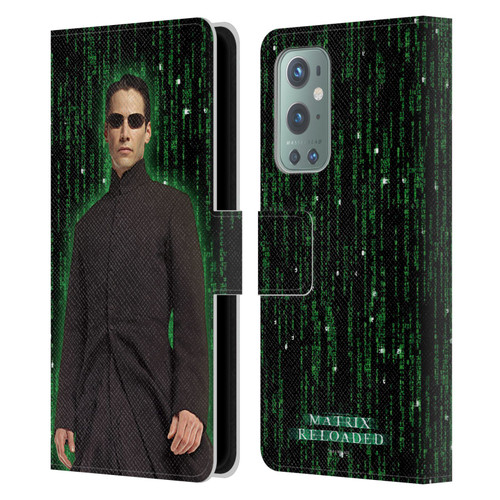The Matrix Reloaded Key Art Neo 1 Leather Book Wallet Case Cover For OnePlus 9