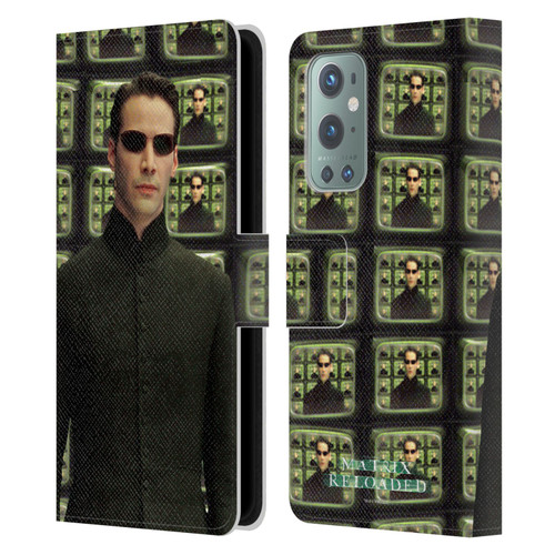 The Matrix Reloaded Key Art Neo 2 Leather Book Wallet Case Cover For OnePlus 9