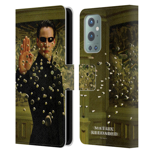 The Matrix Reloaded Key Art Neo 3 Leather Book Wallet Case Cover For OnePlus 9