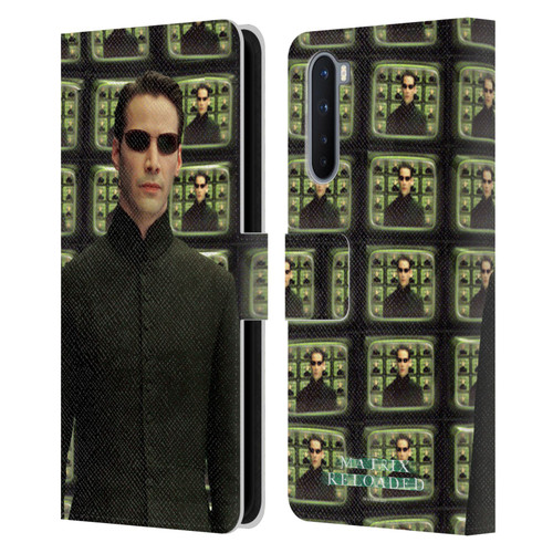 The Matrix Reloaded Key Art Neo 2 Leather Book Wallet Case Cover For OnePlus Nord 5G