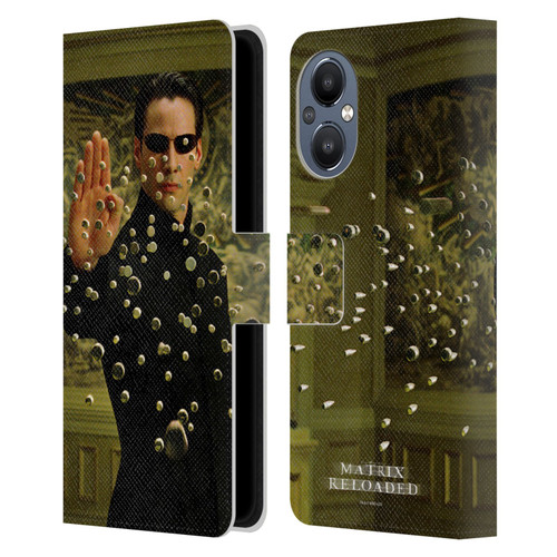 The Matrix Reloaded Key Art Neo 3 Leather Book Wallet Case Cover For OnePlus Nord N20 5G