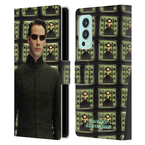 The Matrix Reloaded Key Art Neo 2 Leather Book Wallet Case Cover For OnePlus Nord 2 5G